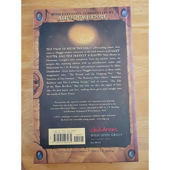 HARRY POTTER The TALES OF BEEDLE THE BARD JK Rowling 1st Edition Auto Signed '08 - Picture 7 of 7